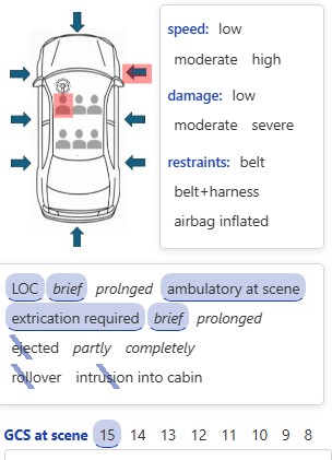 Ailacra MVA template with circled and backslashed findings